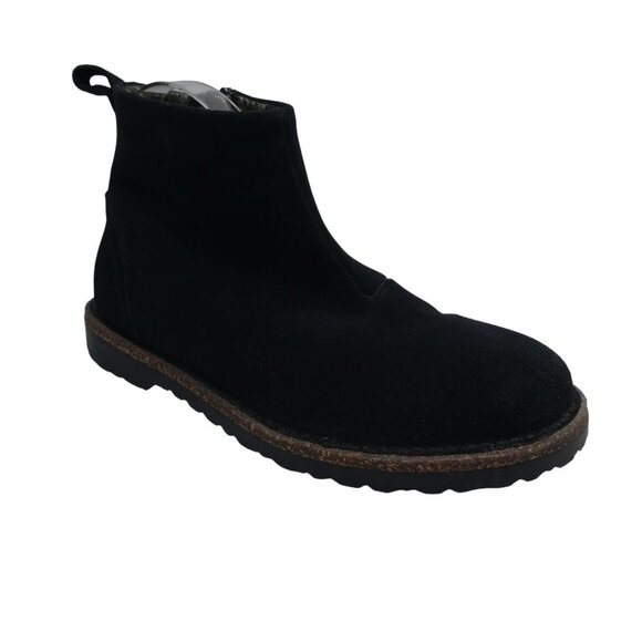 Birkenstock Melrose Black Suede Chelsea Ankle Boots Womens 38 US 7 - Picture 1 of 12